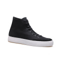 ABINITIO Custom Logo Lace Up High Top Genuine Leather Men Casual Sneaker